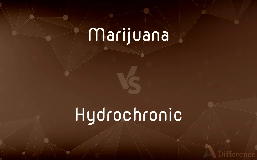 Marijuana vs. Hydrochronic — What's the Difference?