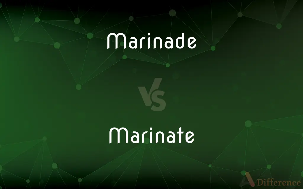Marinade vs. Marinate — What's the Difference?