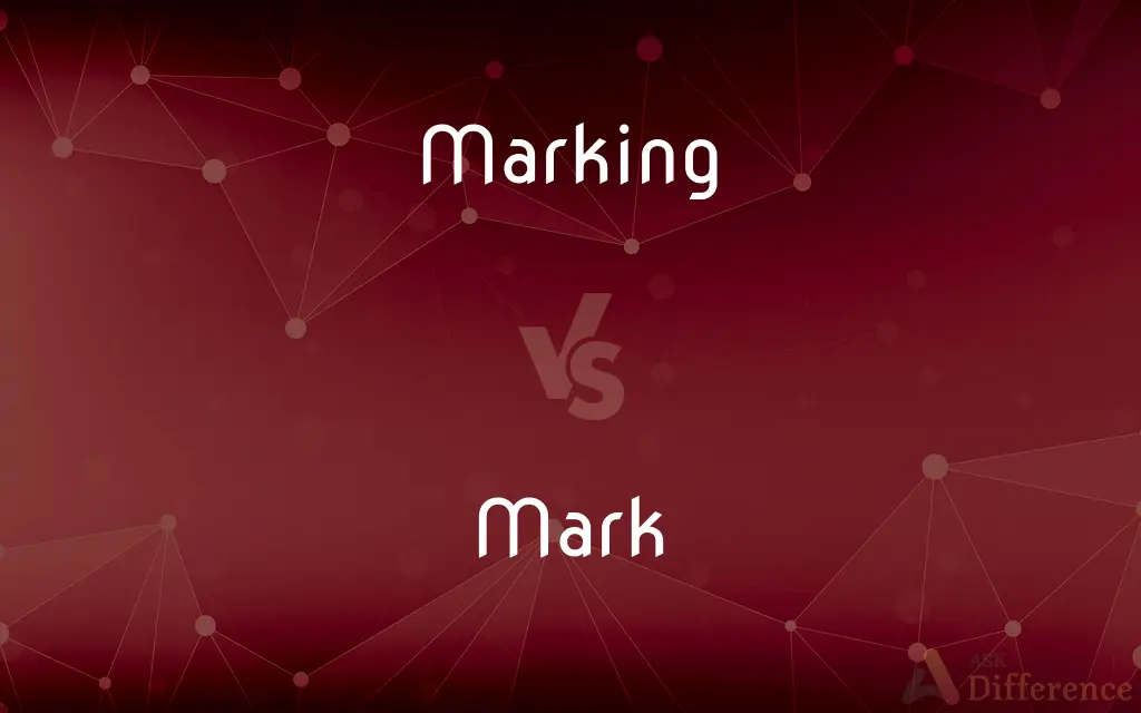 Marking vs. Mark — What's the Difference?