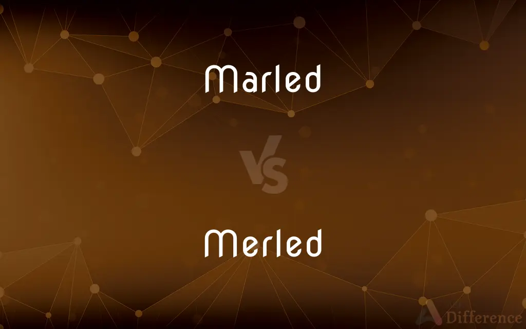 Marled vs. Merled — What's the Difference?