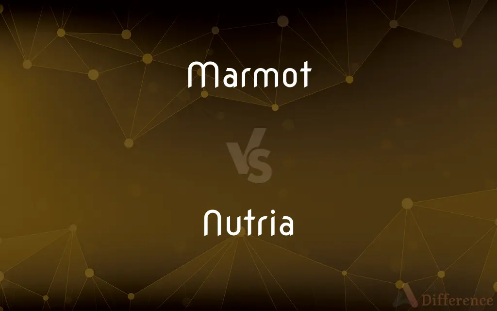 Marmot vs. Nutria — What's the Difference?