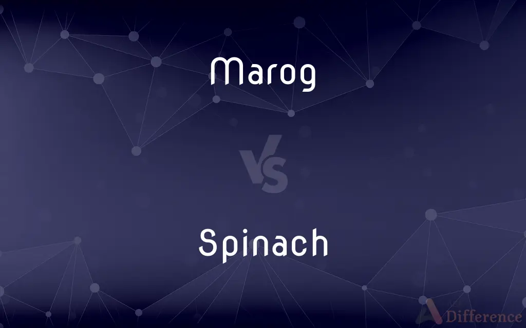 Marog vs. Spinach — What's the Difference?