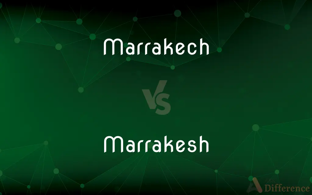 Marrakech vs. Marrakesh — What's the Difference?