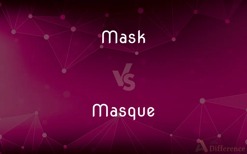 Mask vs. Masque — What's the Difference?