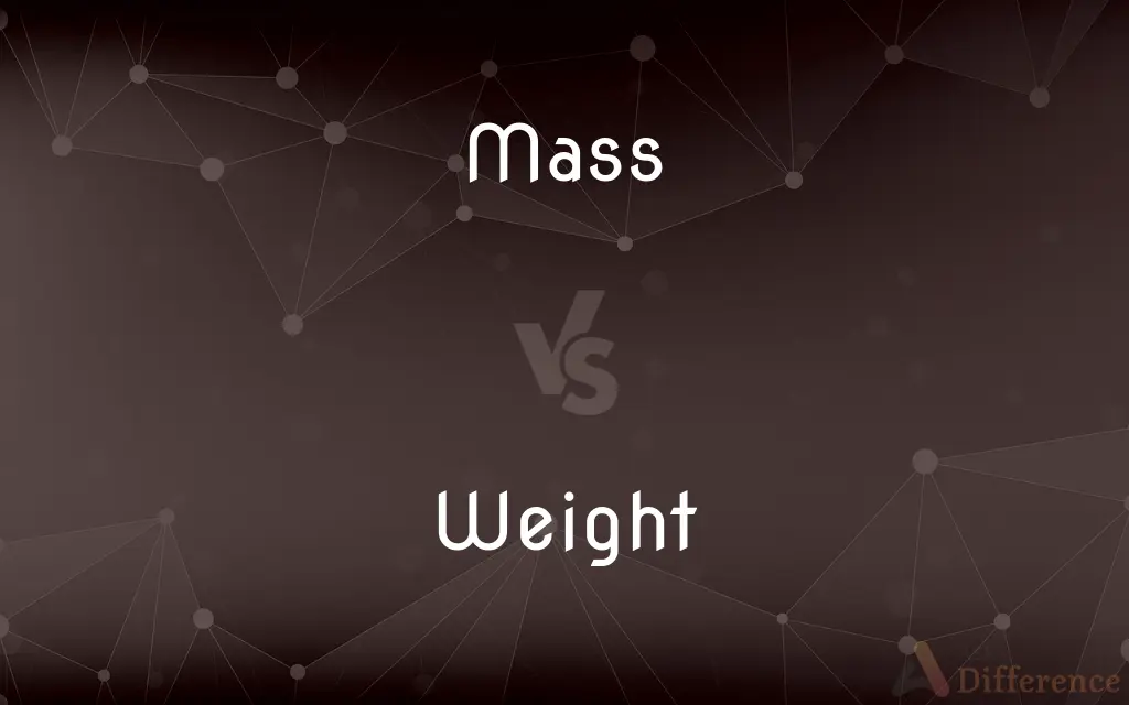 Mass vs. Weight — What's the Difference?