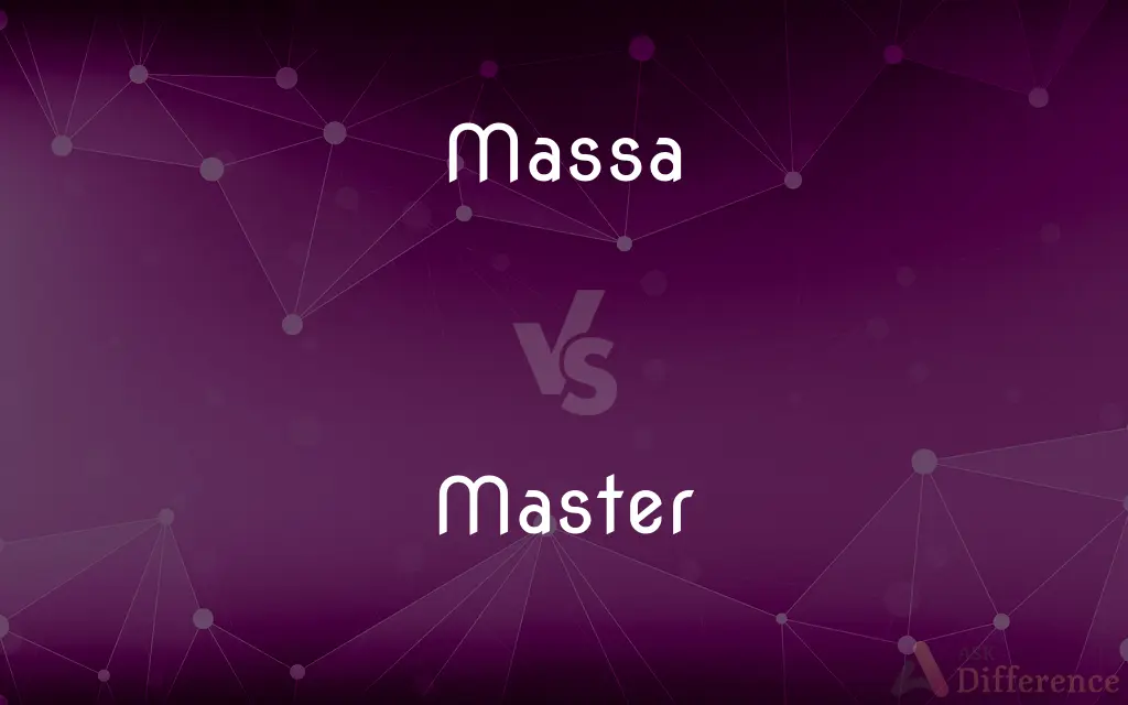 Massa vs. Master — What's the Difference?