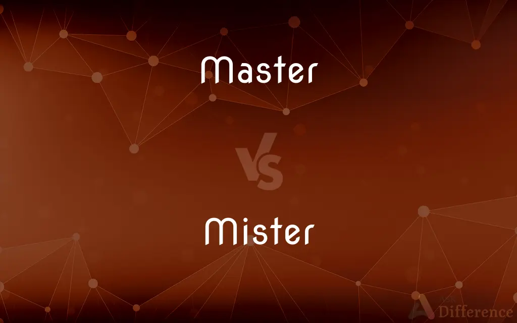 Master vs. Mister — What's the Difference?