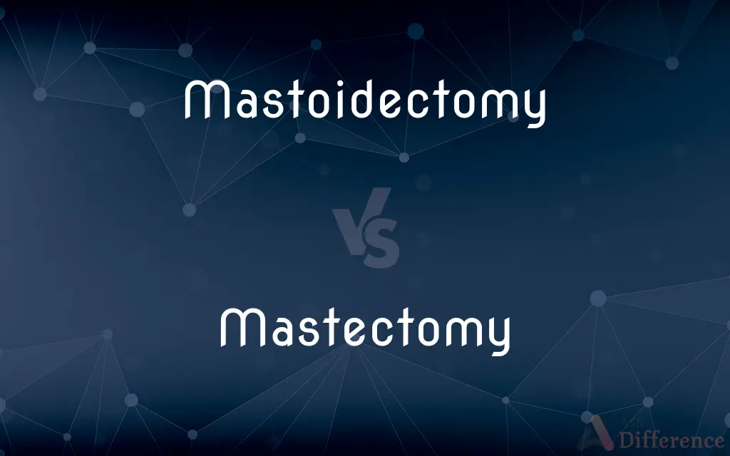 Mastoidectomy vs. Mastectomy — What's the Difference?
