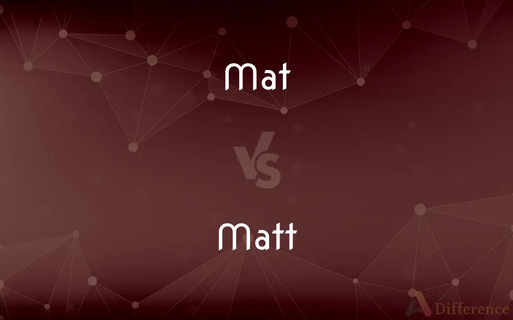 Mat vs. Matt — What's the Difference?
