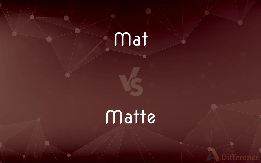 Mat vs. Matte — What's the Difference?