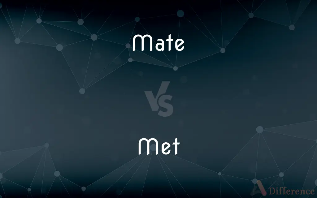 Mate vs. Met — What's the Difference?