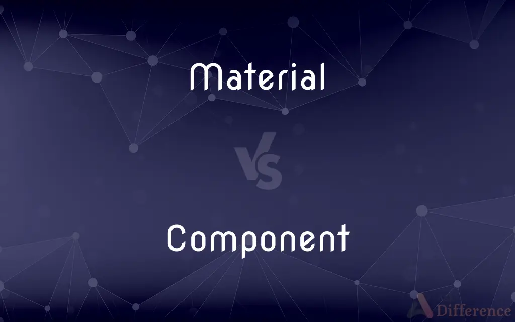 Material vs. Component — What's the Difference?