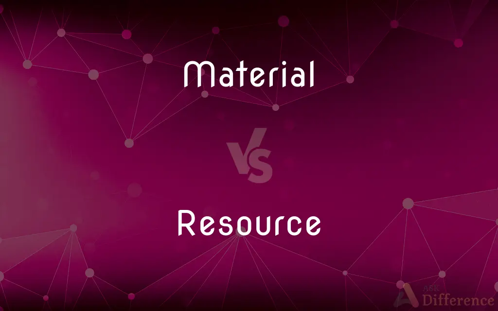 Material vs. Resource — What's the Difference?