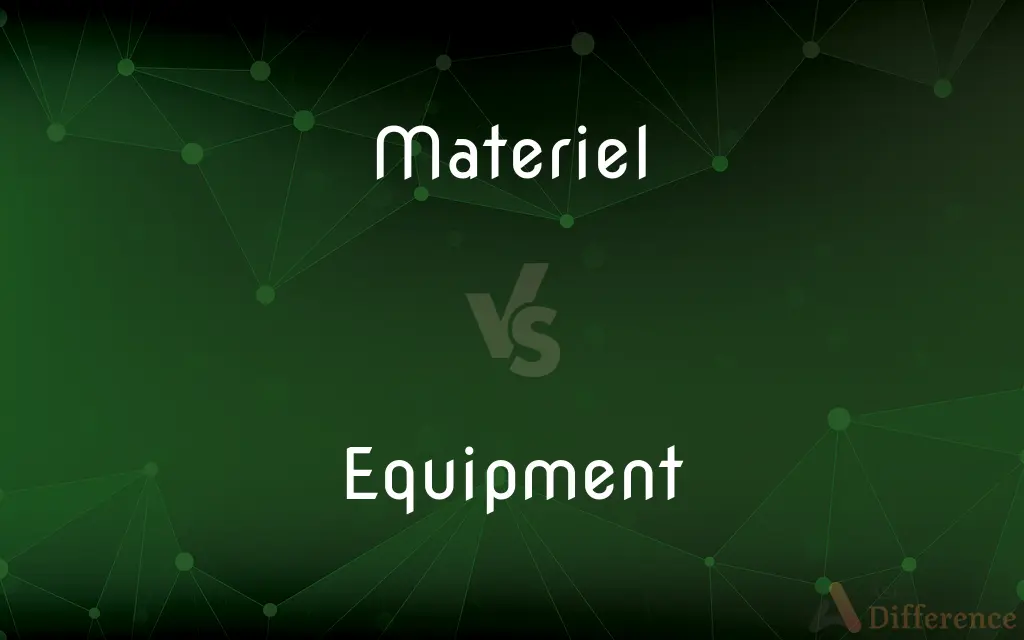 Materiel vs. Equipment — What's the Difference?