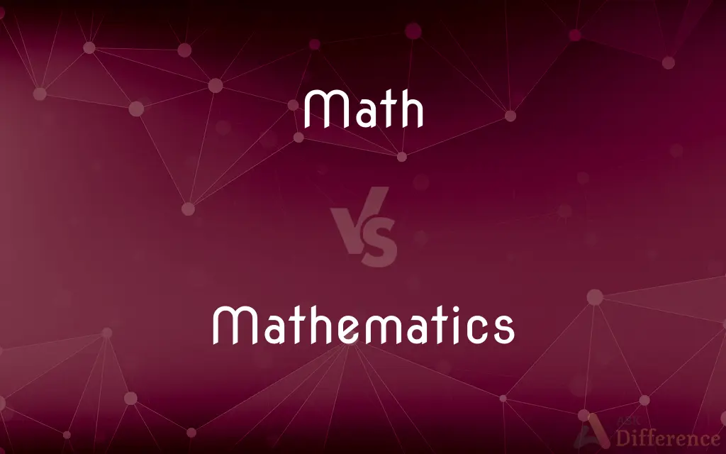 Math vs. Mathematics — What's the Difference?