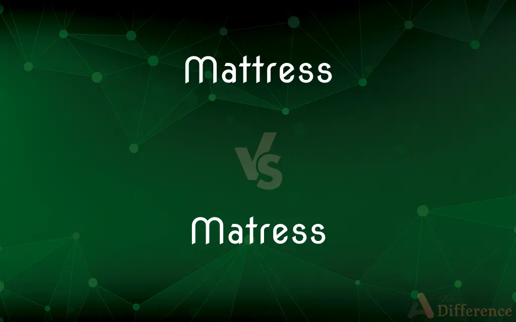 Mattress vs. Matress — What's the Difference?