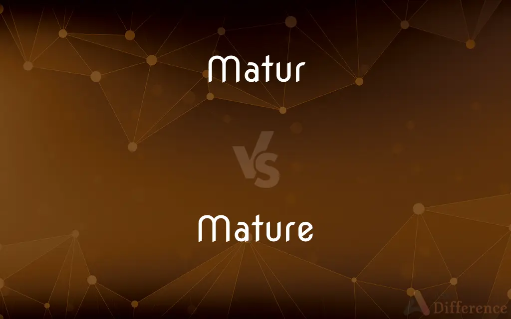 Matur vs. Mature — Which is Correct Spelling?