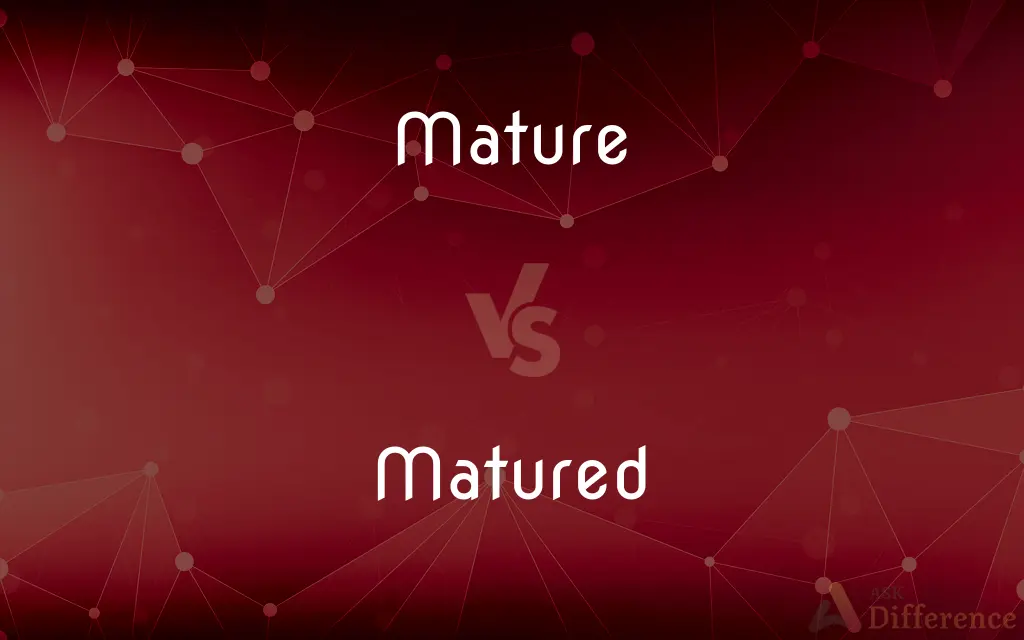 Mature vs. Matured — What's the Difference?