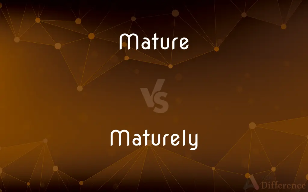 Mature vs. Maturely — What's the Difference?