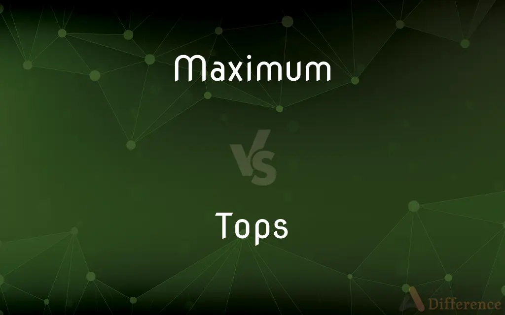 Maximum vs. Tops — What's the Difference?