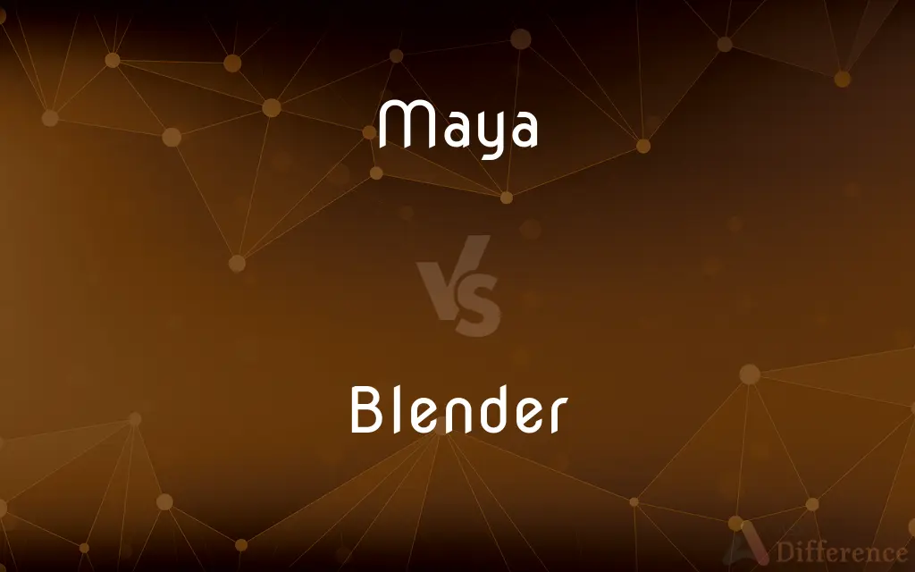 Maya vs. Blender — What's the Difference?