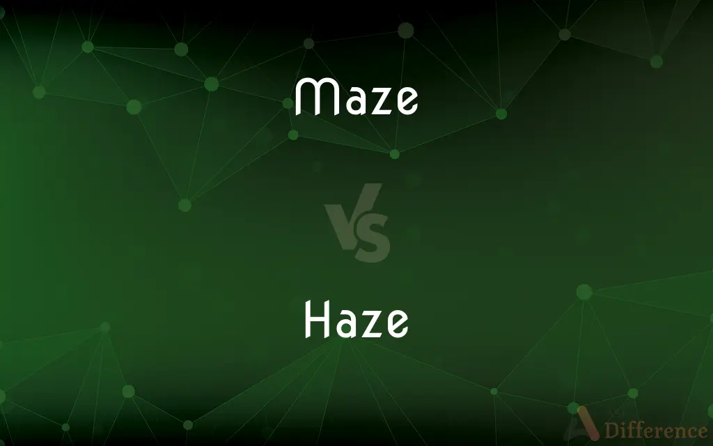 Maze vs. Haze — What's the Difference?
