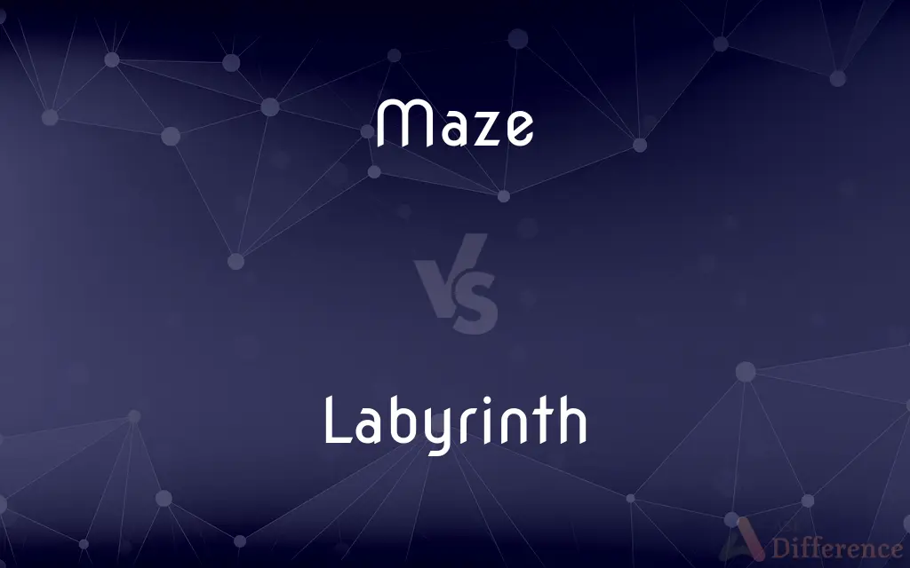 Maze vs. Labyrinth — What's the Difference?