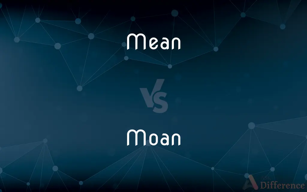 Mean vs. Moan — What's the Difference?