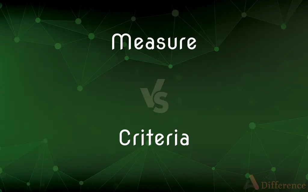 Measure vs. Criteria — What's the Difference?