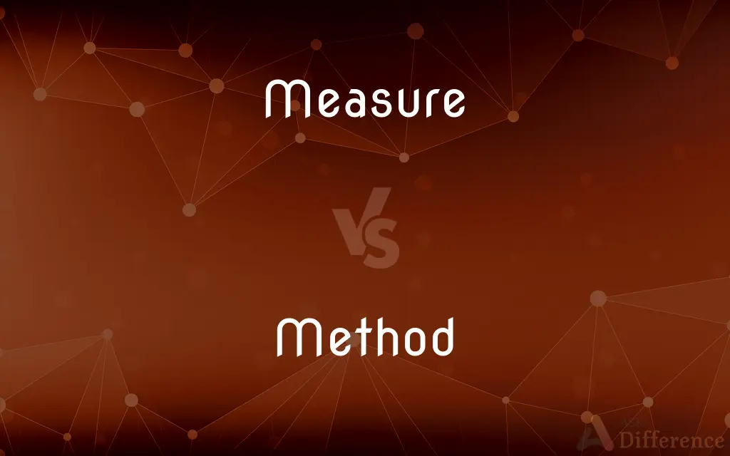 Measure vs. Method — What's the Difference?