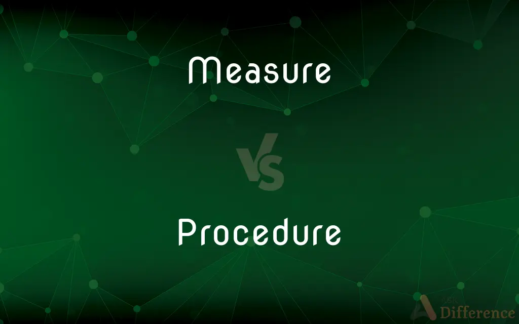 Measure vs. Procedure — What's the Difference?