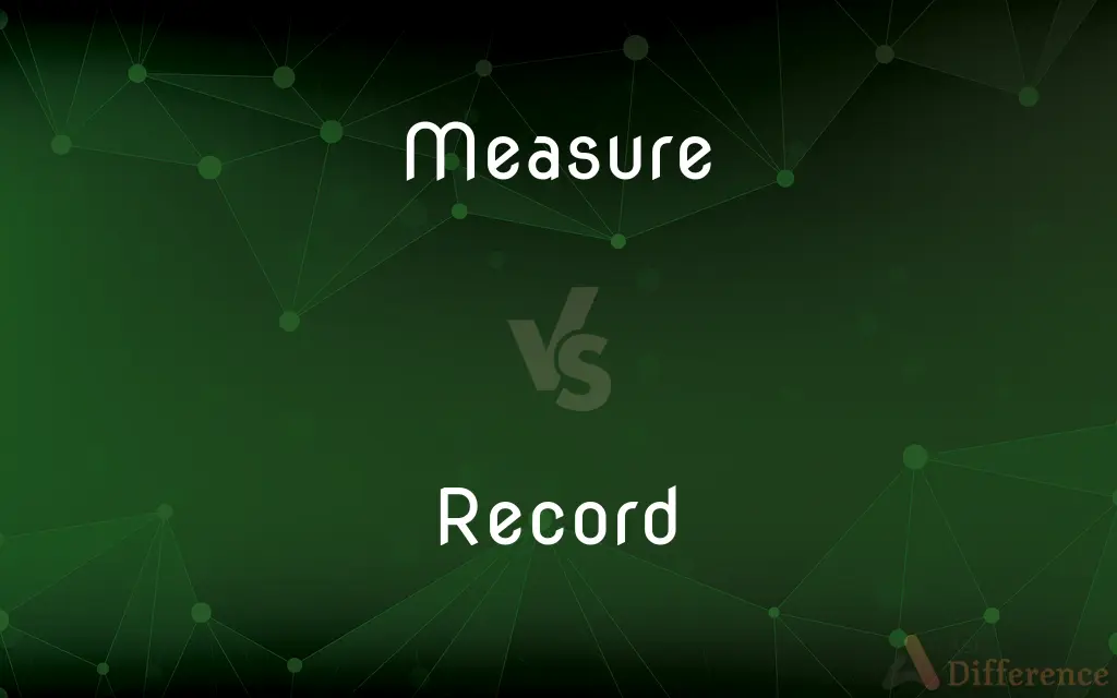 Measure vs. Record — What's the Difference?