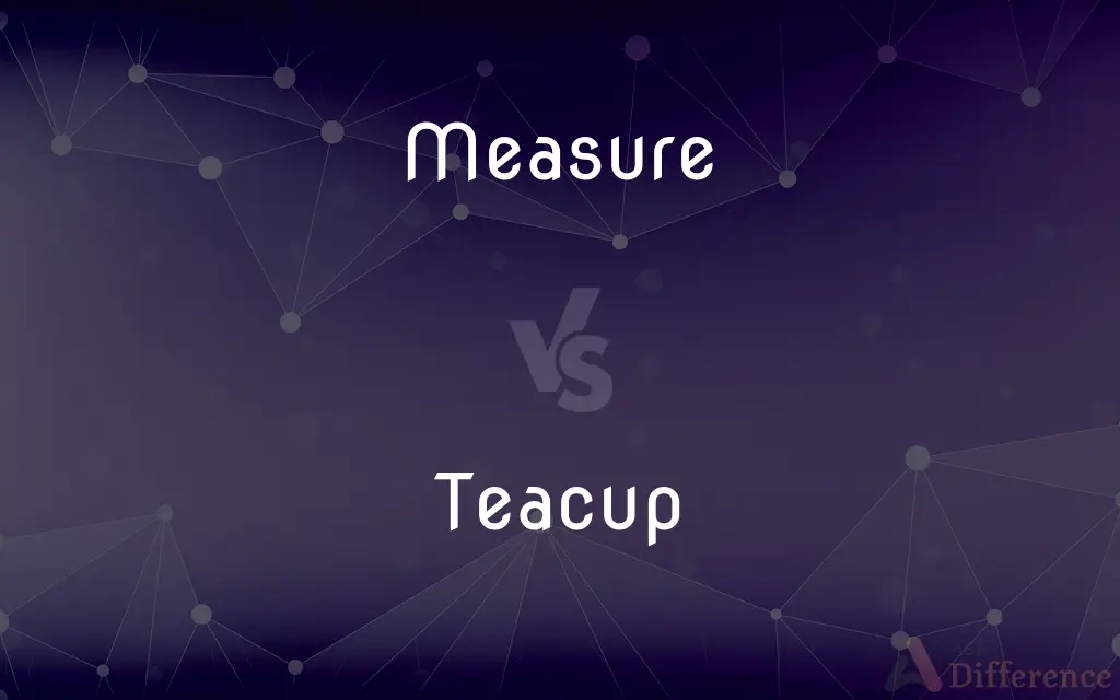 Measure vs. Teacup — What's the Difference?