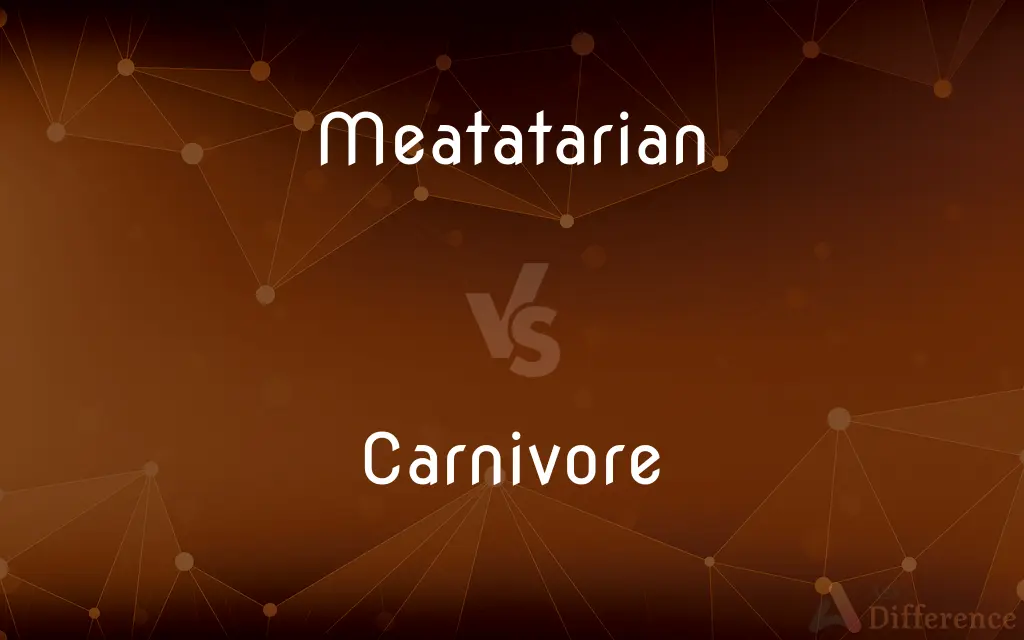 Meatatarian vs. Carnivore — What's the Difference?