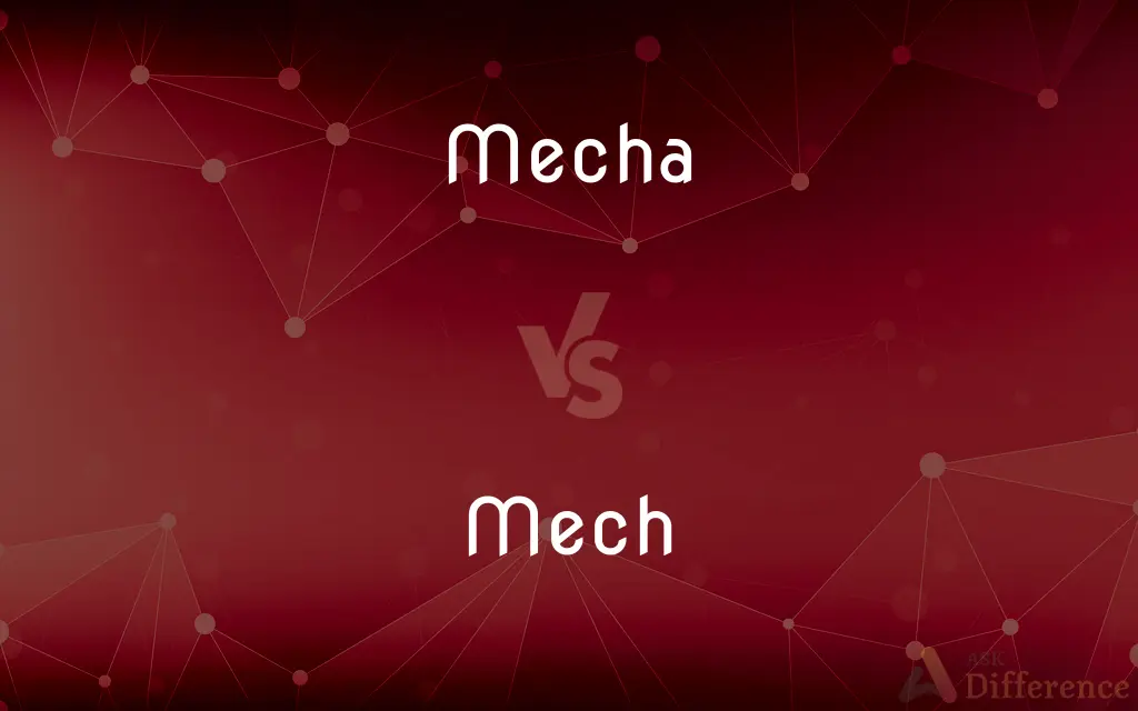 Mecha vs. Mech — What's the Difference?