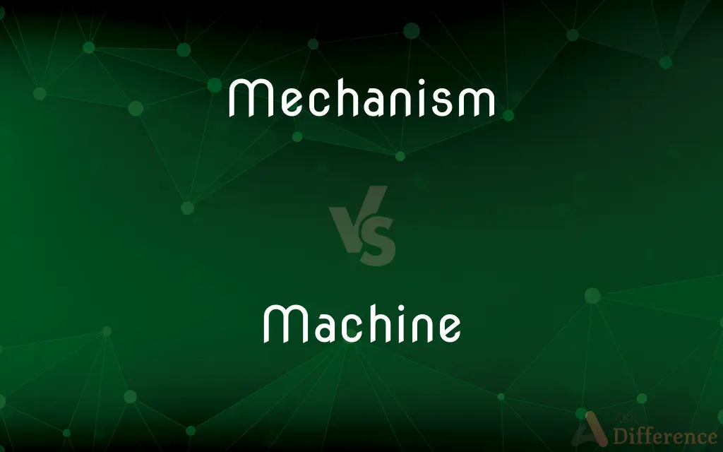 Mechanism vs. Machine — What's the Difference?