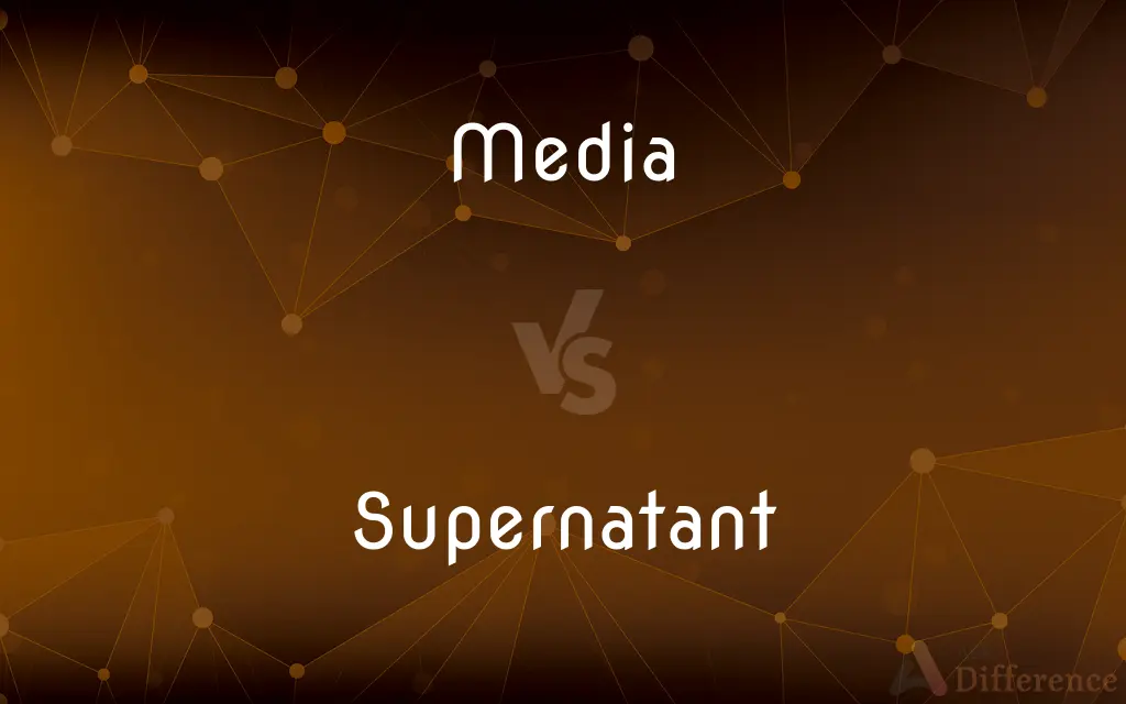 Media vs. Supernatant — What's the Difference?