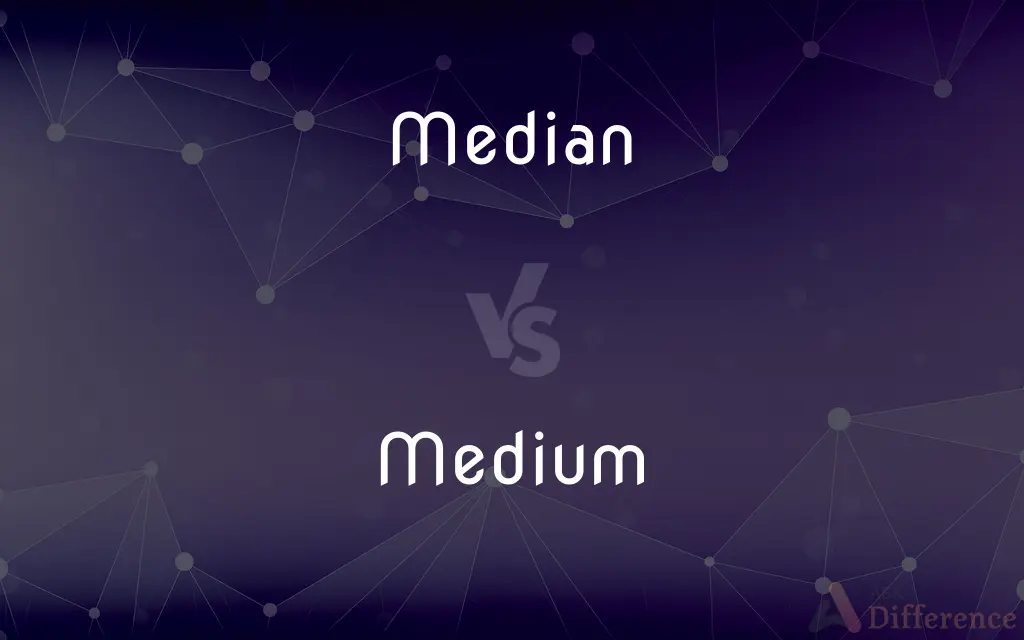 Median vs. Medium — What's the Difference?