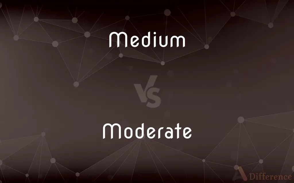 Medium vs. Moderate — What's the Difference?