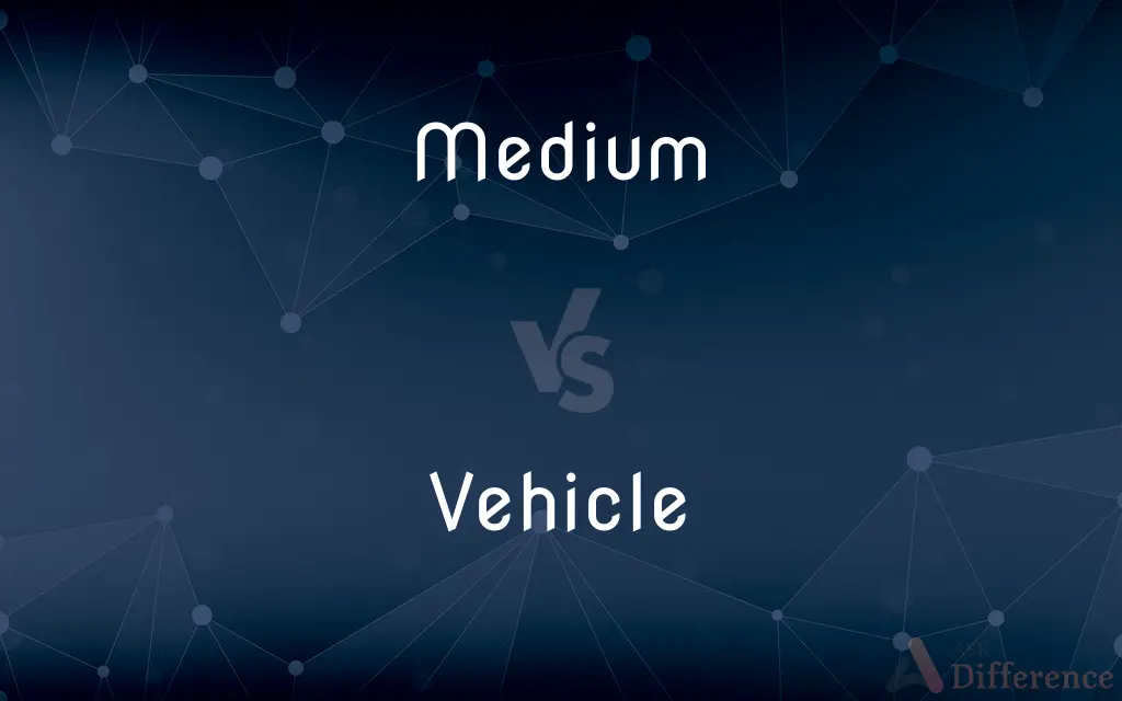 Medium vs. Vehicle — What's the Difference?