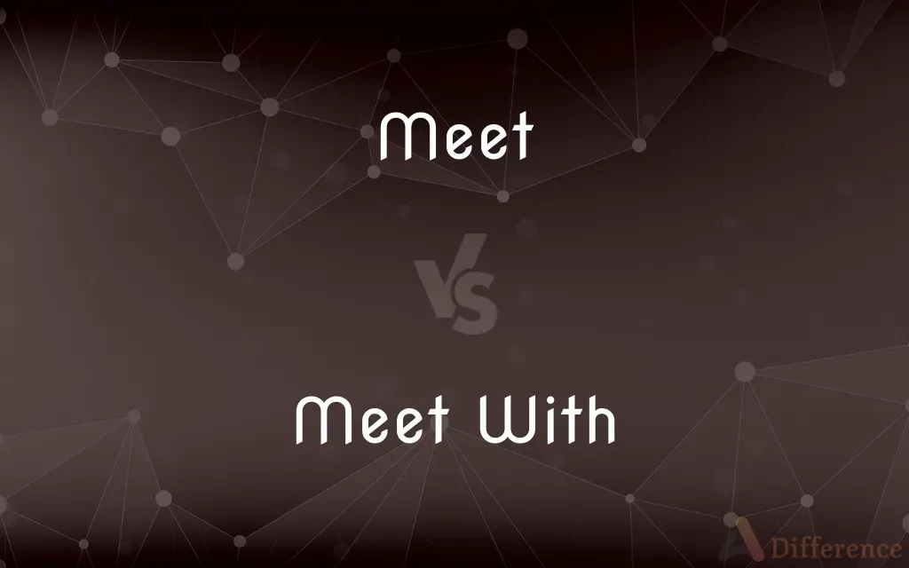 Meet vs. Meet With — What's the Difference?