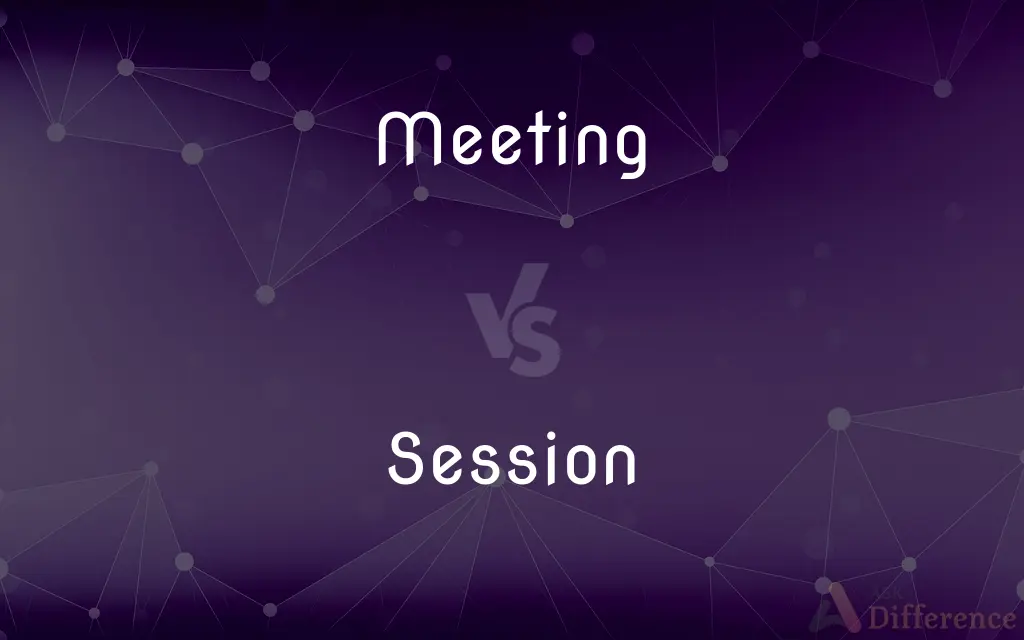 Meeting vs. Session — What's the Difference?