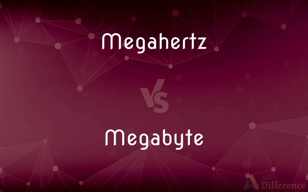 Megahertz vs. Megabyte — What's the Difference?
