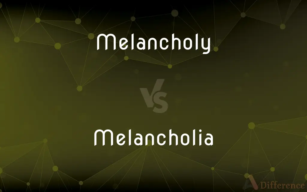 Melancholy vs. Melancholia — What's the Difference?