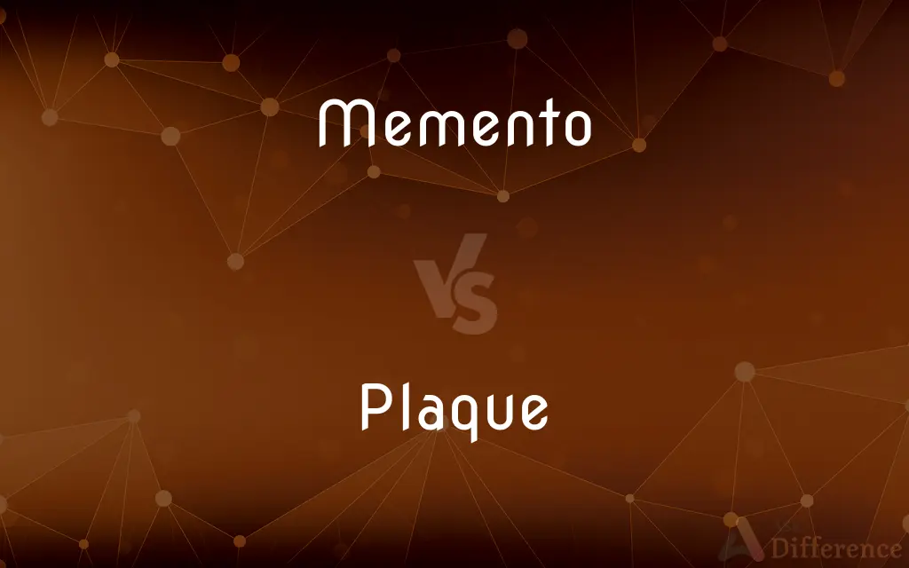 Memento vs. Plaque — What's the Difference?