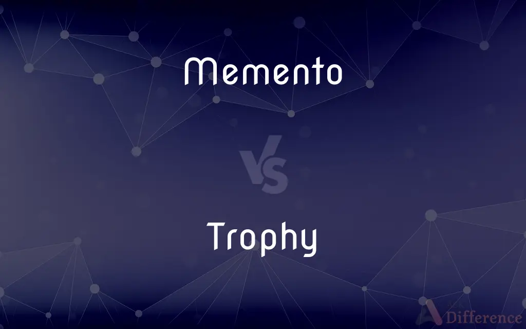 Memento vs. Trophy — What's the Difference?