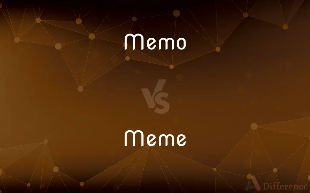 Memo vs. Meme — What's the Difference?