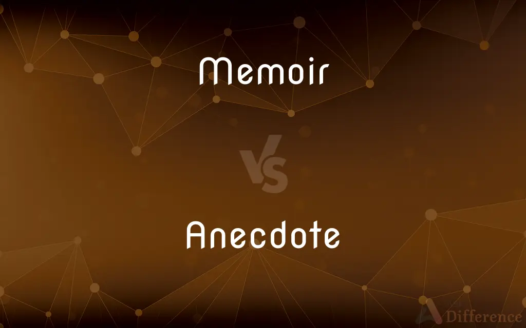 Memoir vs. Anecdote — What's the Difference?