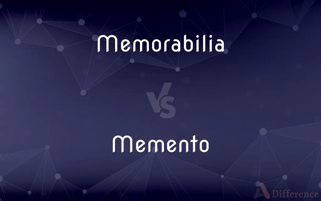 Memorabilia vs. Memento — What's the Difference?
