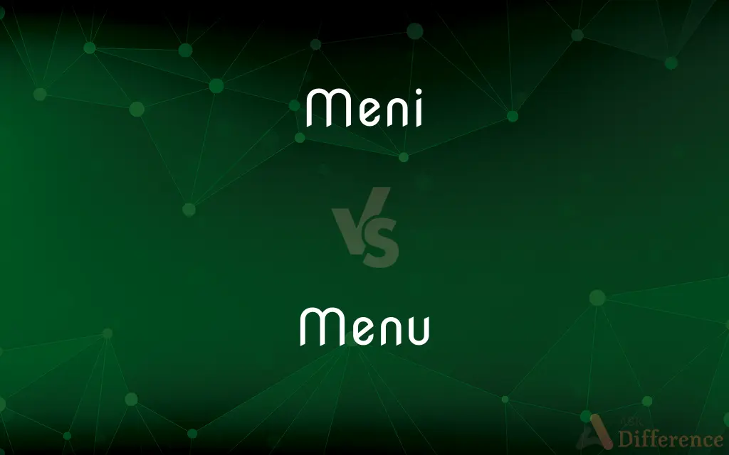 Meni vs. Menu — Which is Correct Spelling?